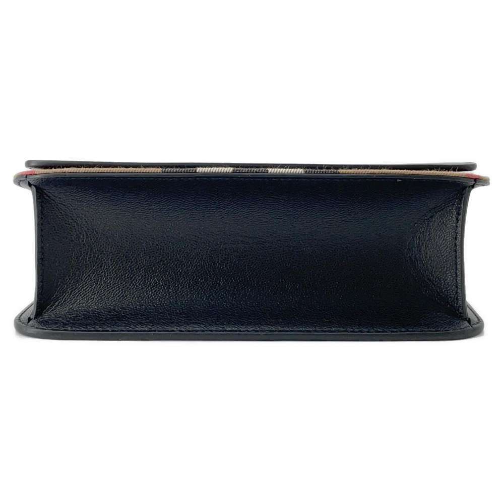 Burberry Shoulder Bag Checkered Canvas Black - Picture 3 of 10